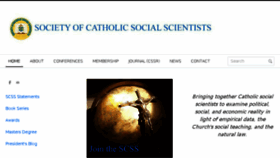 What Catholicsocialscientists.org website looked like in 2017 (6 years ago)