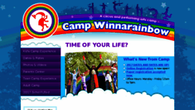 What Campwinnarainbow.org website looked like in 2017 (6 years ago)
