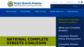 What Completestreets.org website looked like in 2017 (6 years ago)