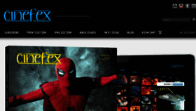What Cinefex.com website looked like in 2017 (6 years ago)