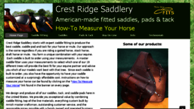 What Crestridgesaddlery.com website looked like in 2017 (6 years ago)