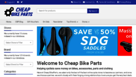 What Cheapbikeparts.co.uk website looked like in 2017 (6 years ago)