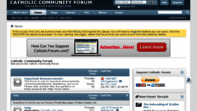 What Catholicforum.com website looked like in 2017 (6 years ago)