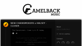 What Camelbackmusic.com website looked like in 2017 (6 years ago)