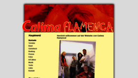 What Calima-flamenca.de website looked like in 2017 (6 years ago)