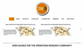 What Coin-or.org website looked like in 2017 (6 years ago)