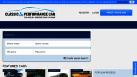 What Classicandperformancecar.com website looked like in 2017 (6 years ago)