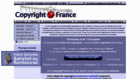 What Copyrightfrance.com website looked like in 2017 (6 years ago)