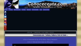 What Conoceceuta.com website looked like in 2017 (6 years ago)