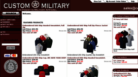 What Custommilitary.com website looked like in 2017 (6 years ago)