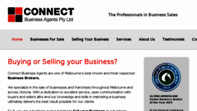 What Connectbusinessagents.com.au website looked like in 2017 (6 years ago)