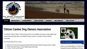 What Citizencanine.org website looked like in 2017 (6 years ago)