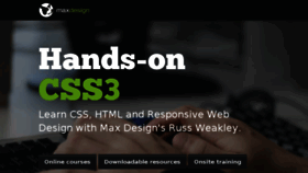 What Css.maxdesign.com.au website looked like in 2017 (6 years ago)