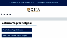 What Cekadanismanlik.com website looked like in 2017 (6 years ago)