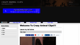 What Crazyanimalclips.com website looked like in 2017 (6 years ago)