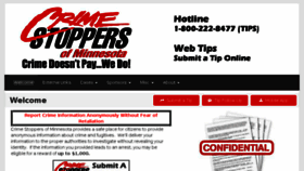 What Crimestoppersmn.org website looked like in 2017 (6 years ago)