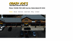 What Crazyjoesautoworld.com website looked like in 2017 (6 years ago)