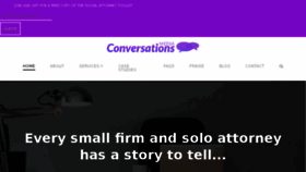 What Conversations.be website looked like in 2017 (6 years ago)