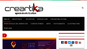 What Creartika.com website looked like in 2017 (6 years ago)