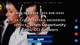 What Callcenteransweringserviceus.com website looked like in 2017 (6 years ago)