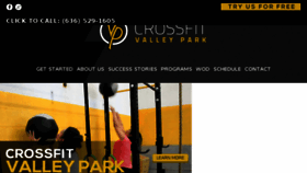What Crossfitvalleypark.com website looked like in 2017 (6 years ago)