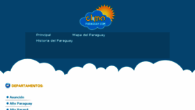 What Climaparaguay.com website looked like in 2017 (6 years ago)