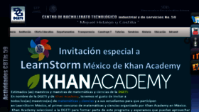 What Cbtis59.edu.mx website looked like in 2017 (6 years ago)
