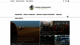 What Cadres-dirigeants.fr website looked like in 2017 (6 years ago)