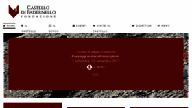 What Castellodipadernello.it website looked like in 2017 (6 years ago)