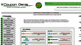 What Coupon-genie.de website looked like in 2017 (6 years ago)