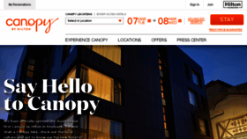 What Canopybyhilton.com website looked like in 2017 (6 years ago)