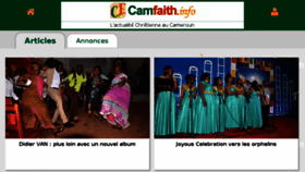 What Camfaith.info website looked like in 2017 (6 years ago)