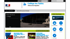 What Clg-salins-villeneuvelesmaguelone.ac-montpellier.fr website looked like in 2017 (6 years ago)