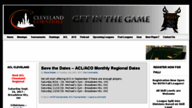 What Clevelandcornhole.com website looked like in 2017 (6 years ago)