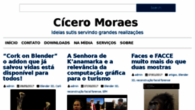 What Ciceromoraes.com.br website looked like in 2017 (6 years ago)