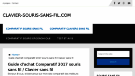 What Clavier-souris-sans-fil.com website looked like in 2017 (6 years ago)