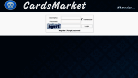 What Cardsmarket.su website looked like in 2017 (6 years ago)