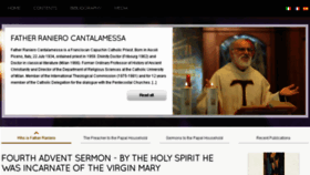 What Cantalamessa.org website looked like in 2017 (6 years ago)