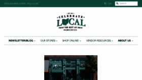 What Celebratelocalohio.com website looked like in 2017 (6 years ago)