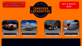 What Canberralocksmiths.com.au website looked like in 2017 (6 years ago)