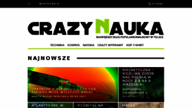 What Crazynauka.pl website looked like in 2017 (6 years ago)
