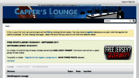 What Capperslounge.com website looked like in 2017 (6 years ago)