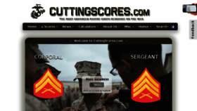 What Cuttingscores.com website looked like in 2017 (6 years ago)