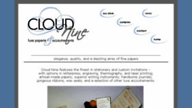 What Cloudninepaper.com website looked like in 2017 (6 years ago)