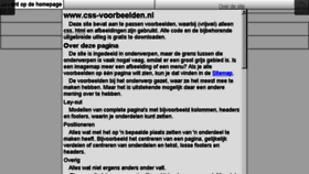 What Css-voorbeelden.nl website looked like in 2017 (6 years ago)