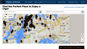 What Cigarplaces.com website looked like in 2017 (6 years ago)
