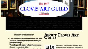 What Clovisartguild.com website looked like in 2017 (6 years ago)