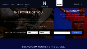 What Courses.hayhouseu.com website looked like in 2017 (6 years ago)