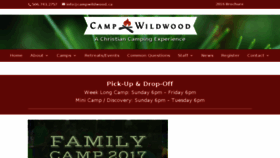 What Campwildwood.ca website looked like in 2017 (6 years ago)