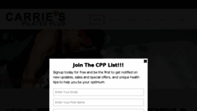 What Carriespilatesplus.com website looked like in 2017 (6 years ago)